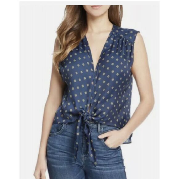 NWOT-Free People “Mornings in Marrakech” Sleeveless Tie-Front Top – Size Medium - Picture 8 of 16